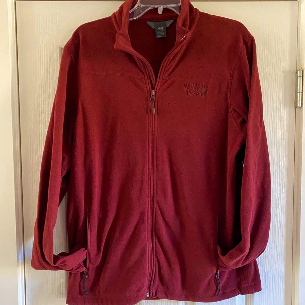Men’s Mountain Hardwear zip-up Fleece Jacket Med